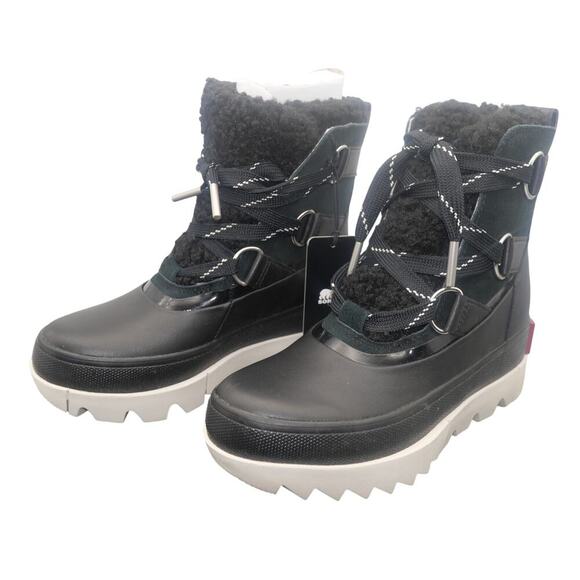 NEW Sorel Joan of Artic Next Snow Insulated WP  Boots Black Women's 5.5 - Picture 1 of 9